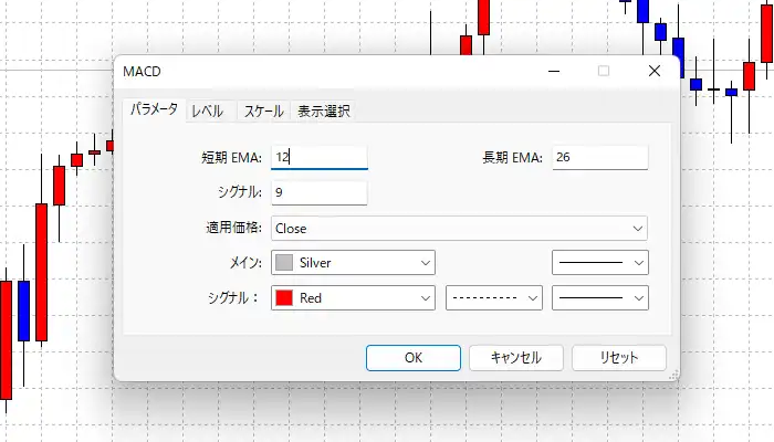 MACDの設定2