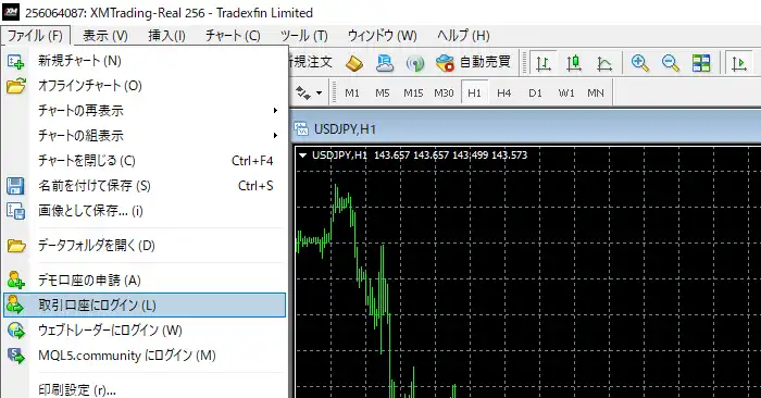 XMのMT4-3